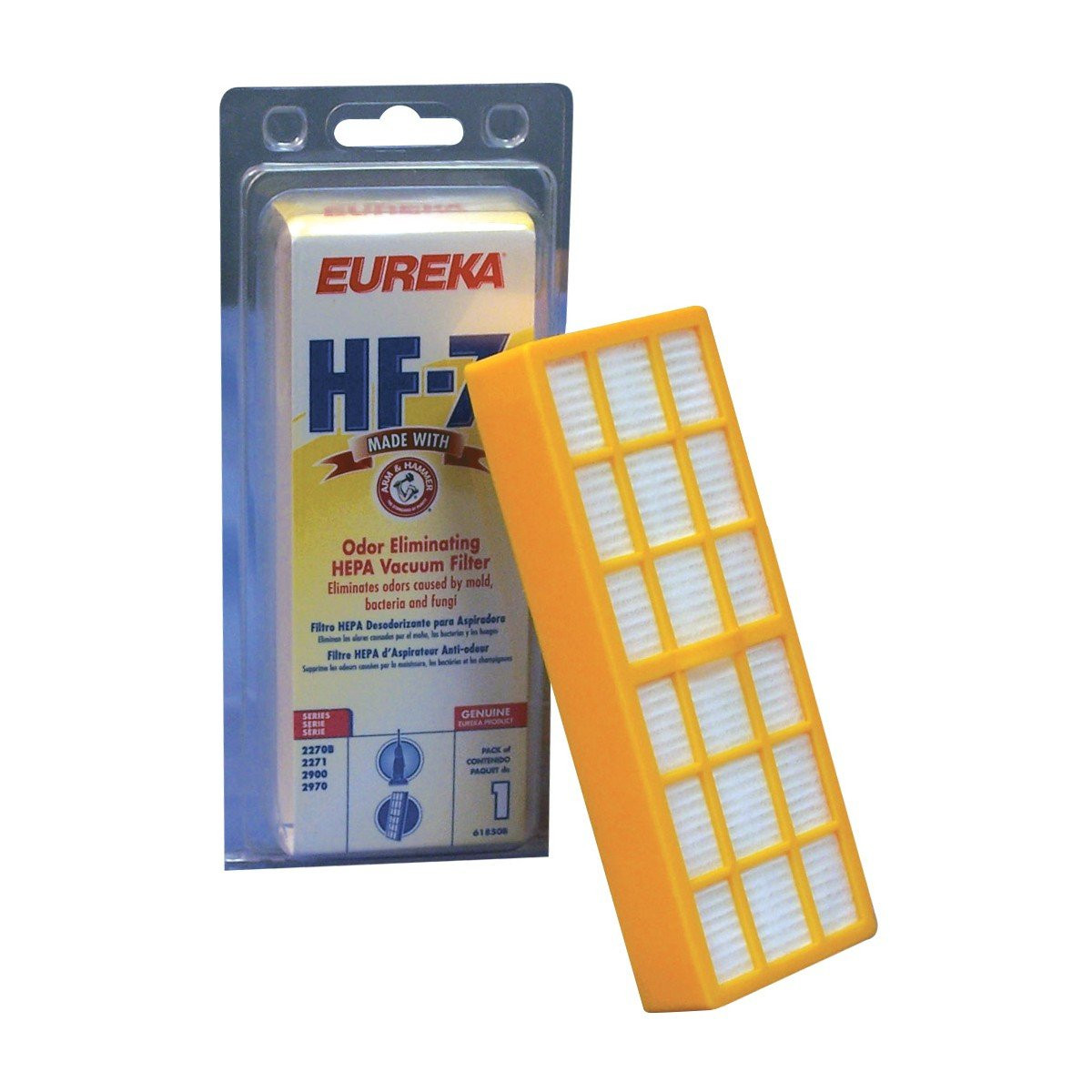 Odor Eliminator HEPA Filter HF7 - HF-7 - for Eureka Upright Vacuum Series 2270B, 2271, 2900, 2970 - 61850D