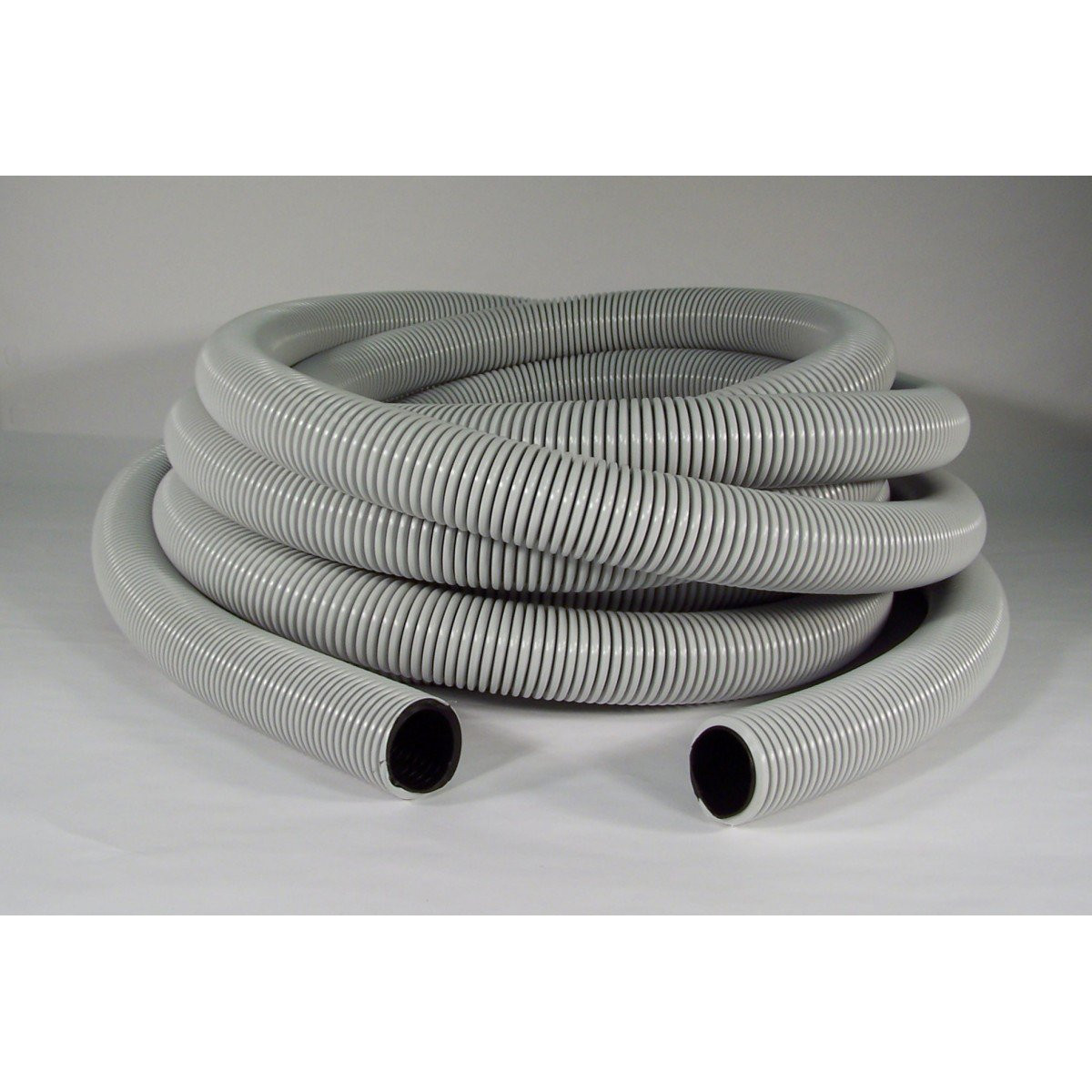 Hose for Central Vacuum - 50' (15 m) - 1 ¼" (32 mm) dia - Grey Black - Anti-Crush - Magnum - Flexhaust 6412508000