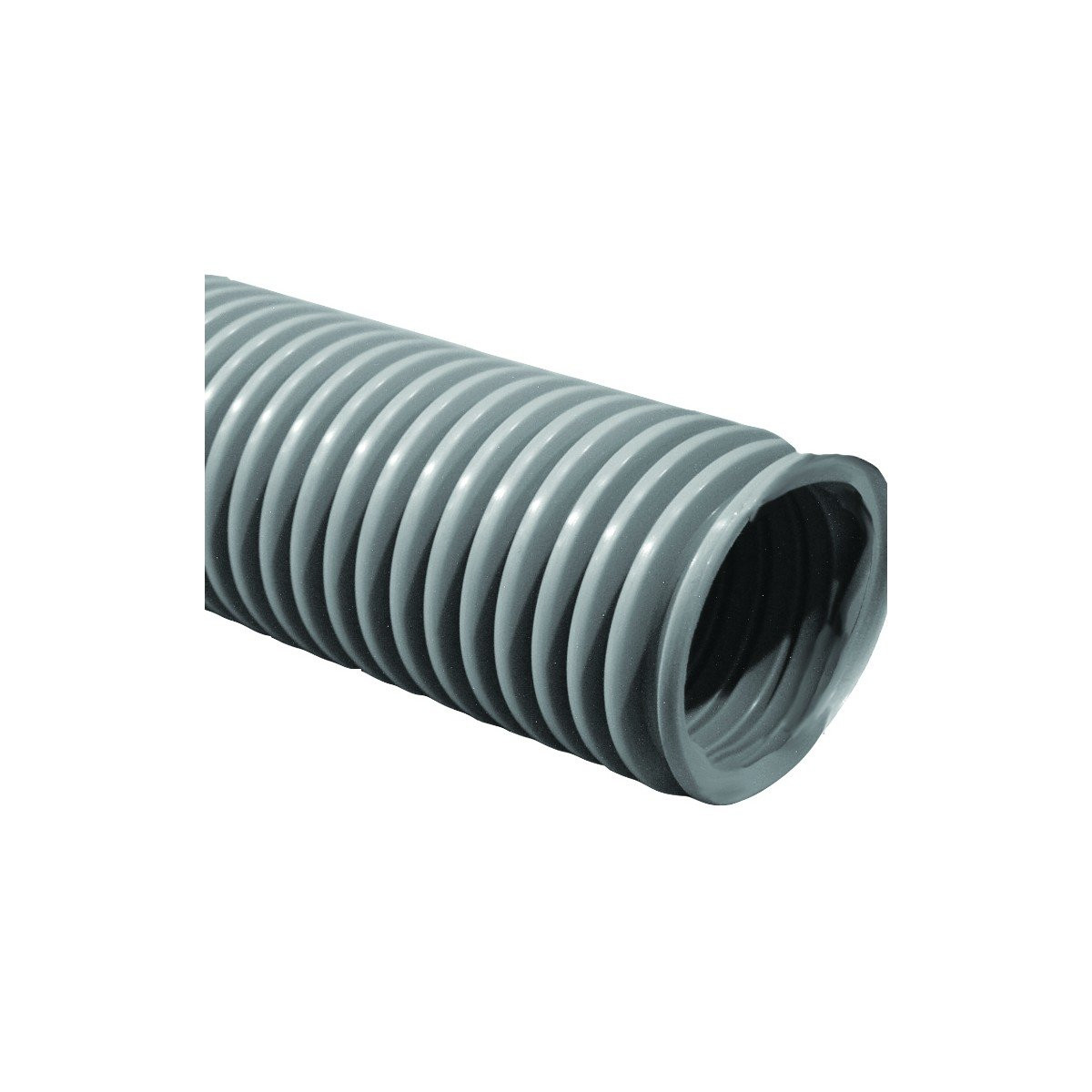 Hose for Central Vacuum - Per Foot by Multiple of 10' (3 m) - 1 ½" (38 mm) dia - Grey - Anti-Crush - Top Quality