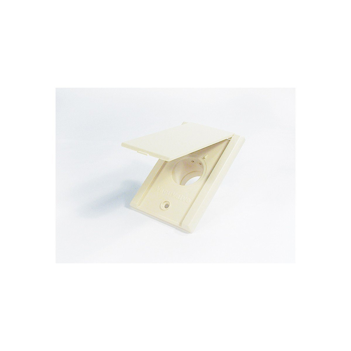 INLET VALVE - FITTING FOR CENTRAL VAC - CANPLAS - IVORY