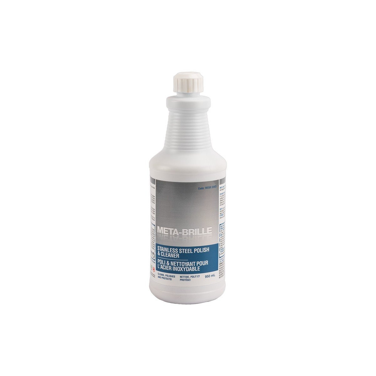 Stainless Steel Polisher and Cleaner - Metal Brille - 33.4 oz (950 ml) - Safeblend MEBR S12