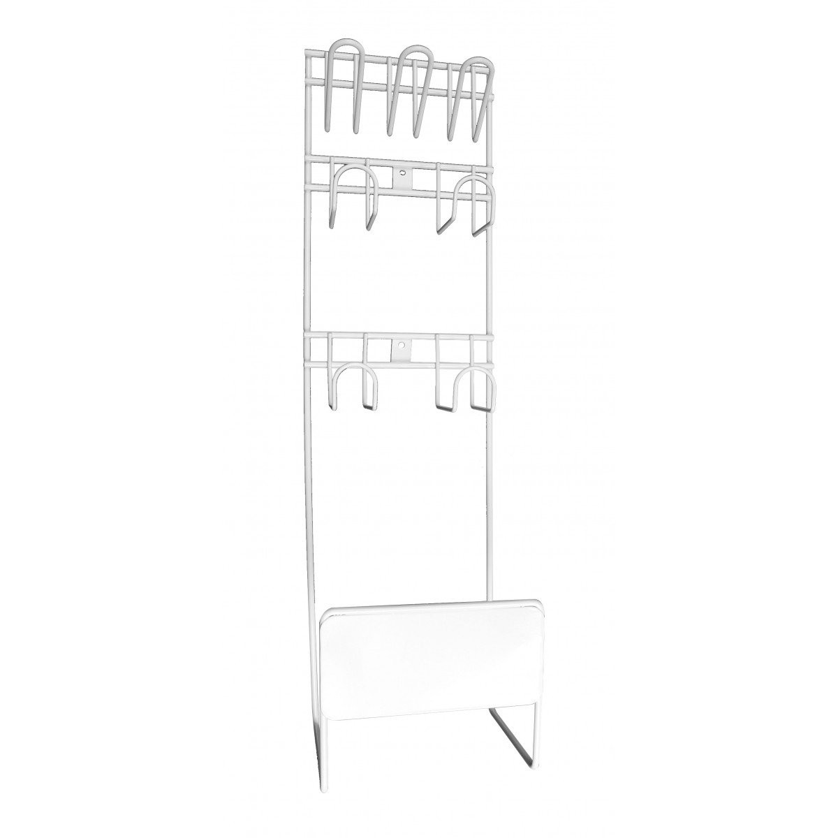 Metal Hose & Tools Caddy - for Central Vac - White Color