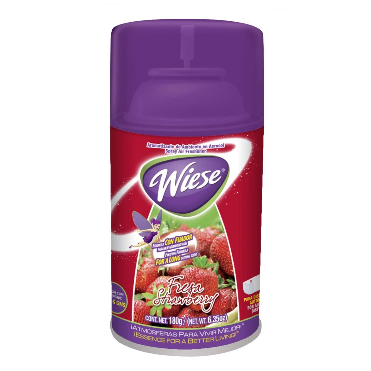 Metered Air Freshener - Strawberry Scent - 6.2 oz (180 ml) - Wiese NAEDC20
