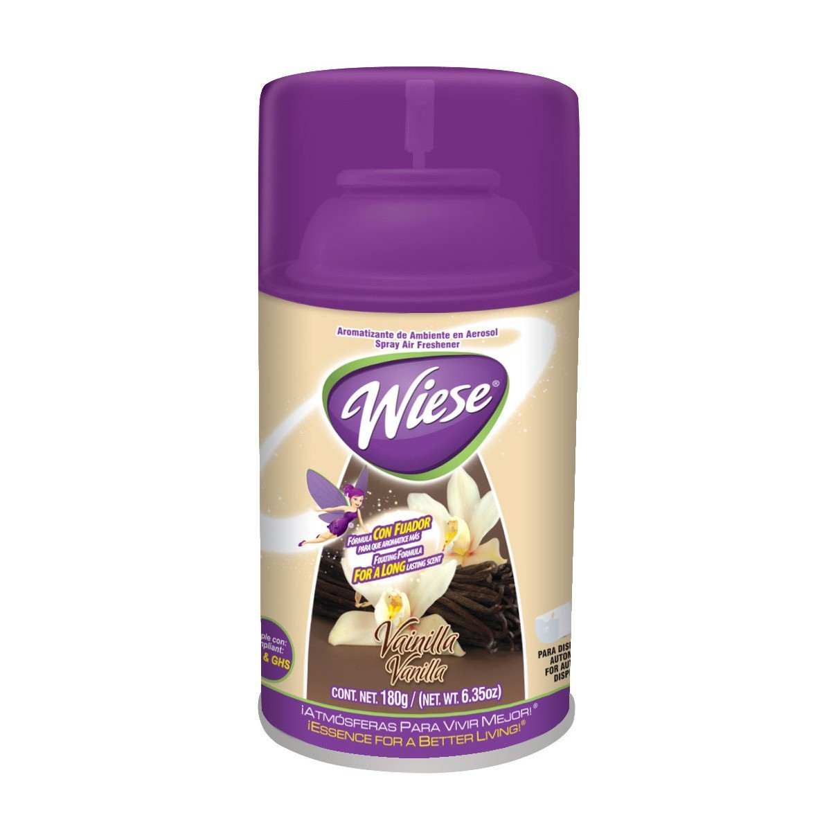 Metered Air Freshener - Vanilla Scent - 6.2 oz (180 ml) - Wiese NAEDC04