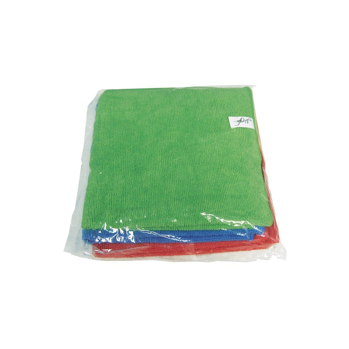 Multi-Purpose Microfiber Cloth 250 GSM - 16'' x 16'' - 3 Colors, Red, Green and Blue - Pack of 3