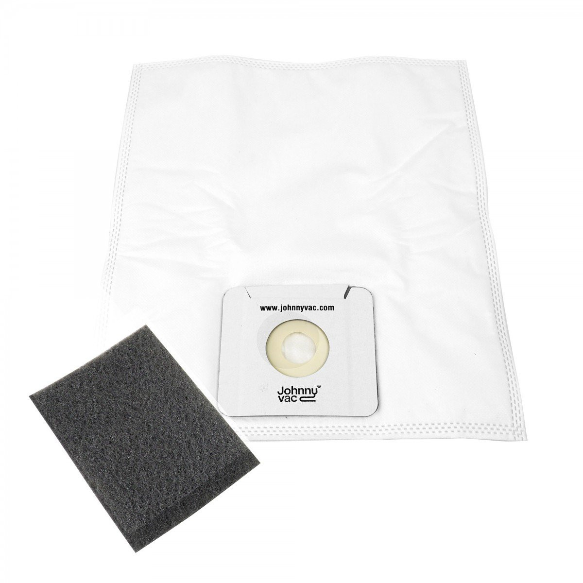 Microfilter Hepa Canister Vacuum Bags - Johnny Vac XV-10 and XV-10 Plus - Pack of 4 Bags + 1 Filter