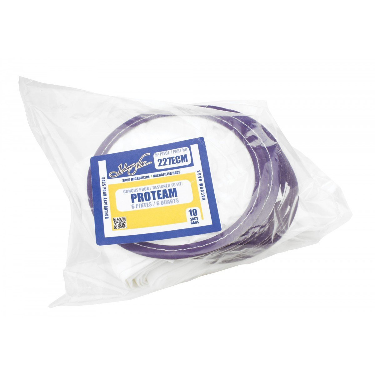 Microfilter Bag for Proteam 6 Quarts - Pack of 10 Bags - Envirocare 181