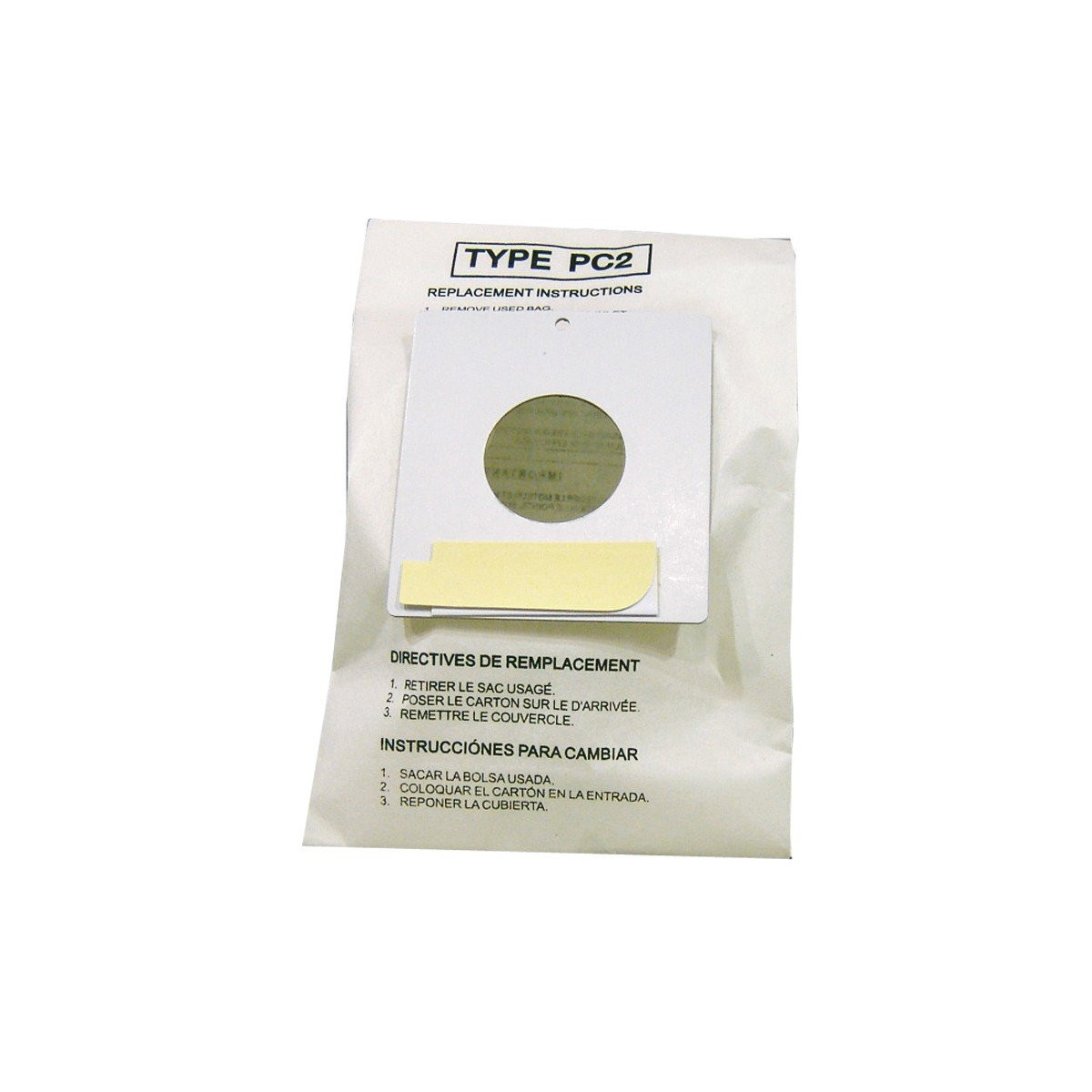 Microfilter Bag for Sharp Canister Vacuum Type PC2 - Pack of 3 Bags