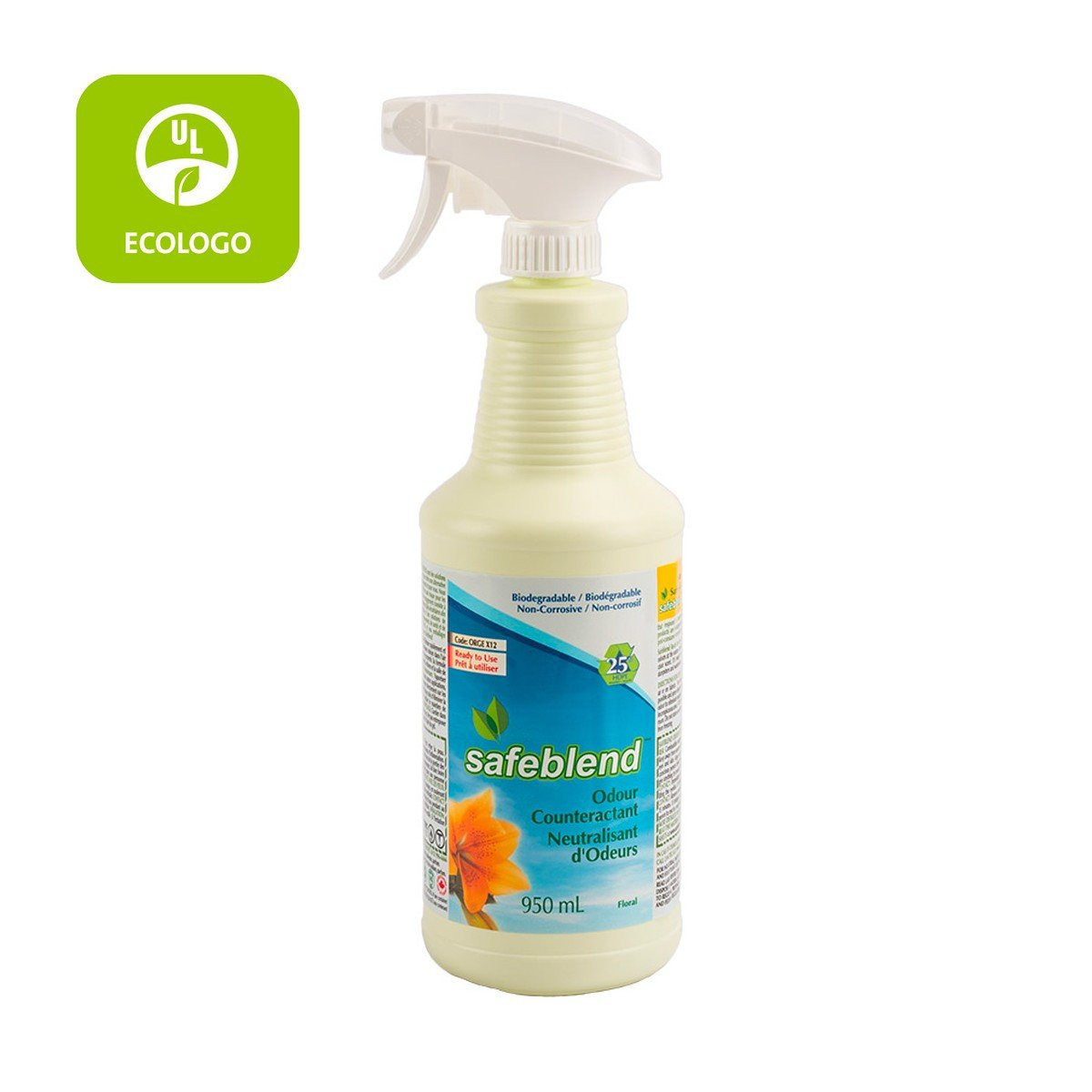 Ecologo Odor Neutralizer - Ready to Use - 33.4 oz (950 ml) - Safeblend