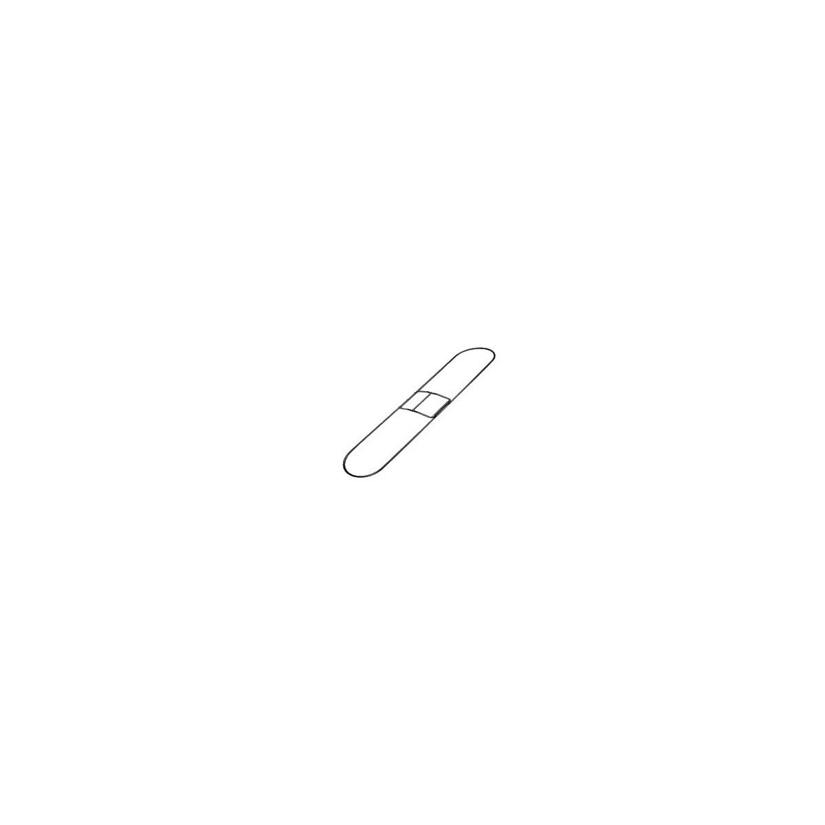 Frame for Oval Dusting Mop - 5'' x 18" - (12.7 cm x 45.7) - Metal