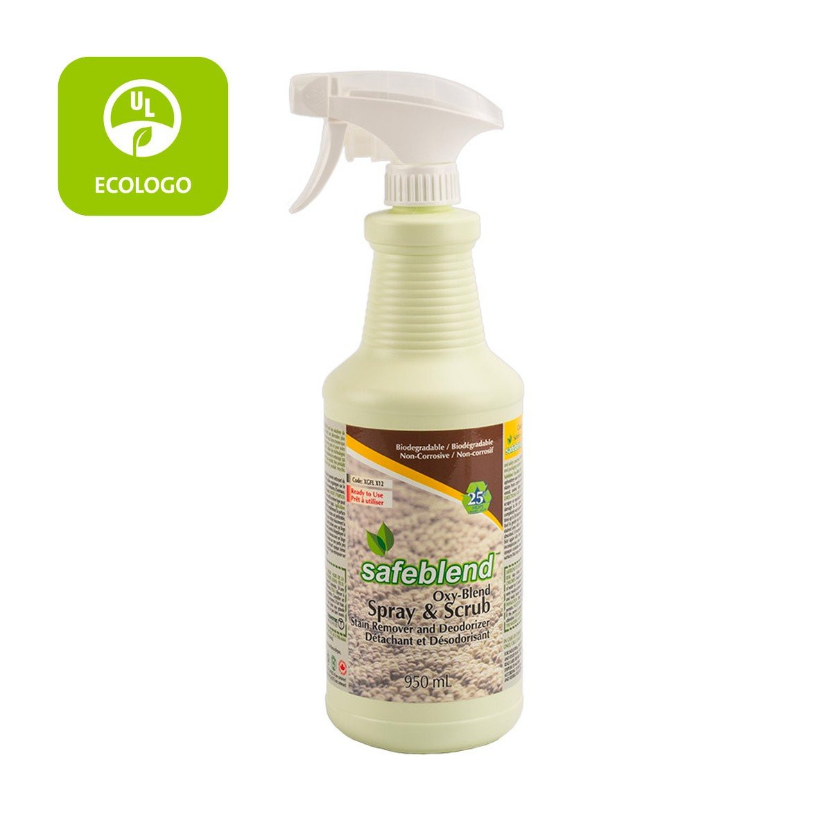 Ecologo Oxy-Blend Cleaner and Stain Remover - 33.4 oz (950 ml) - Safeblend