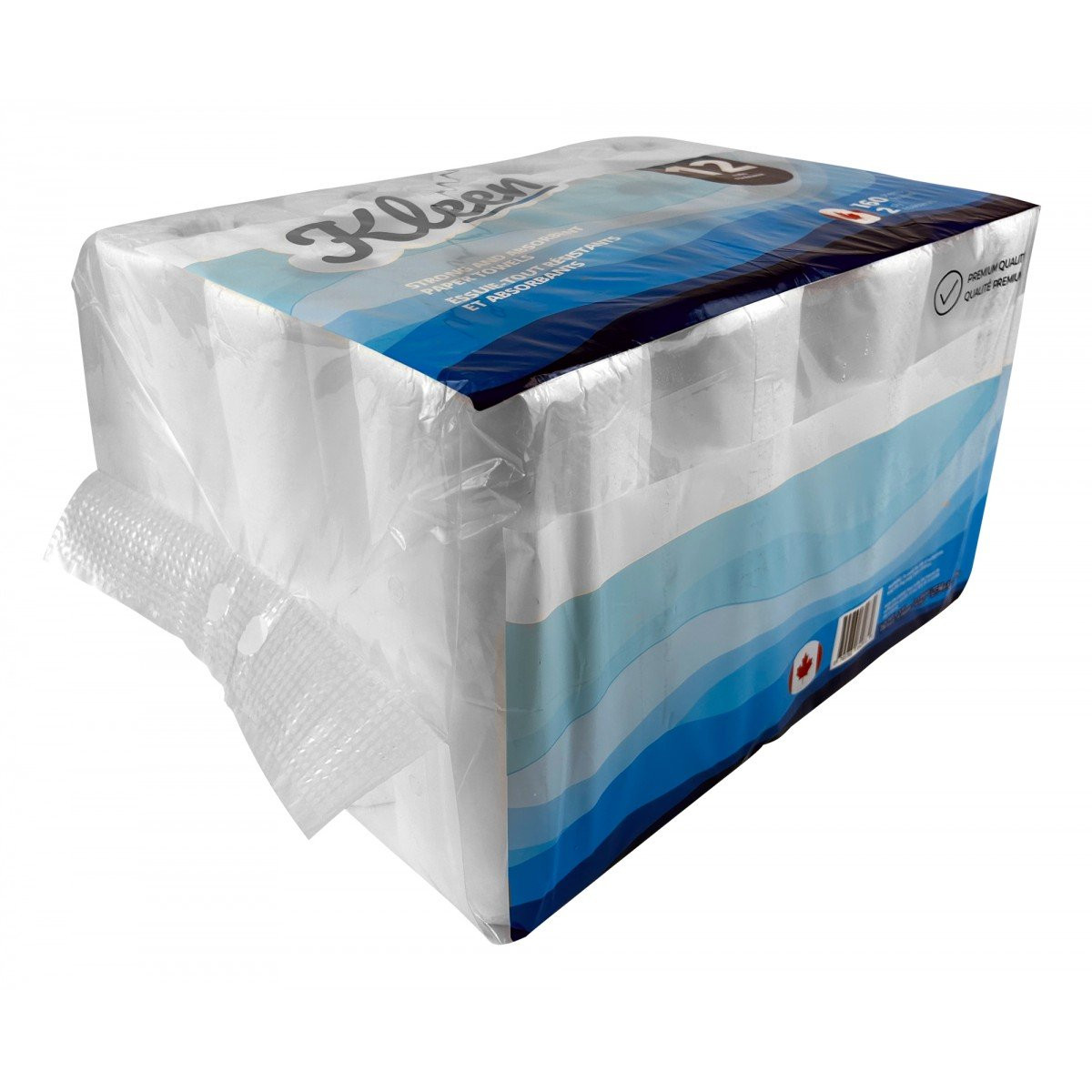 2-Ply Paper Towels - Pack of 12 Rolls, 160 Sheets per Roll