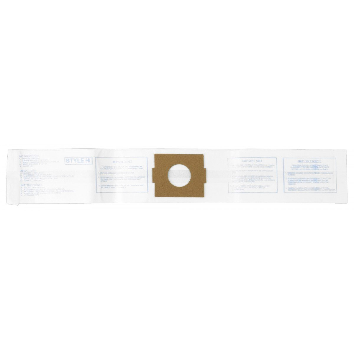 Paper Bag for Eureka Type H Vacuum - Pack of 3 Bags + 3 Filters - Envirocare 320SW