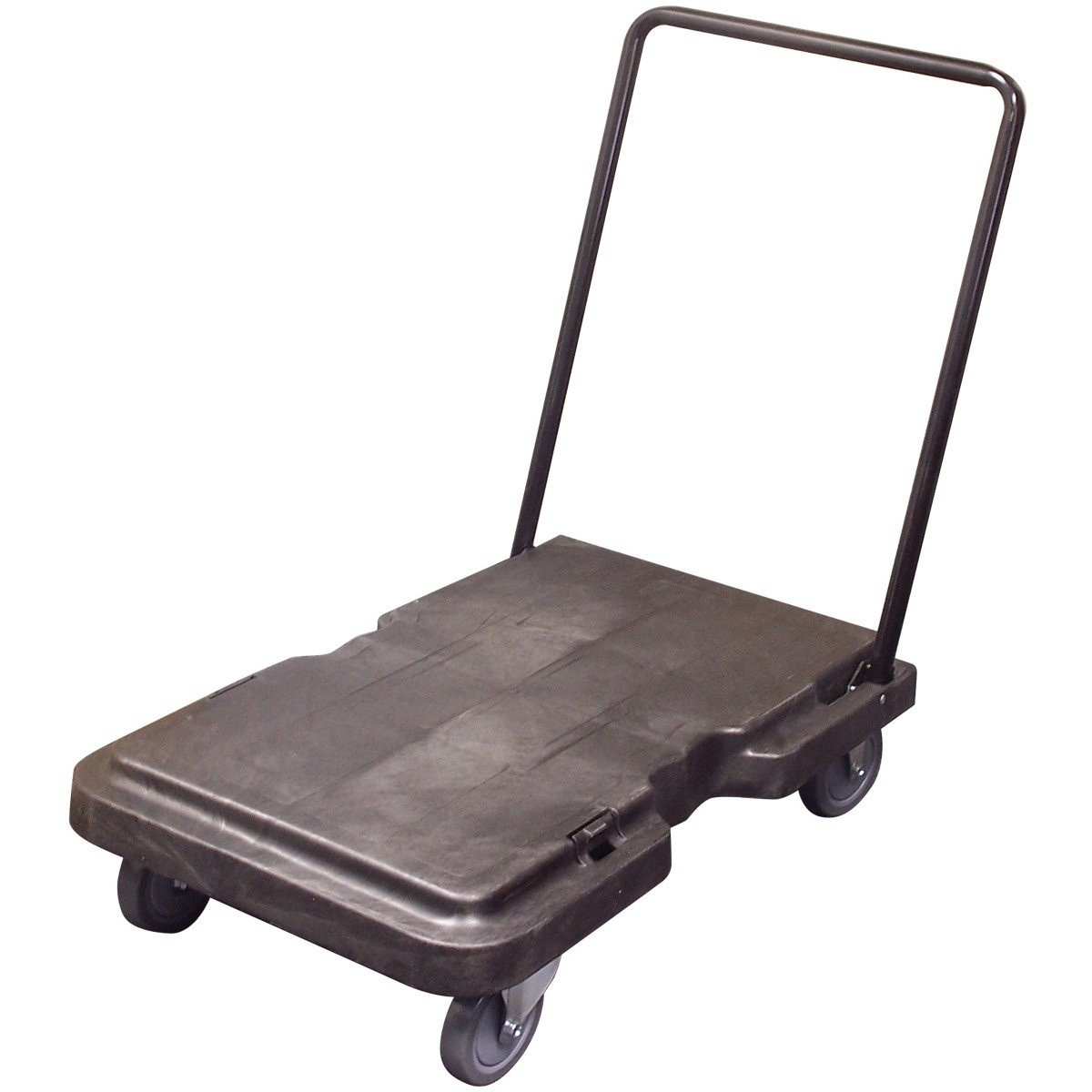 Folding Platform Trolley - 3' x 2' (0.9 m x 0.6 m) - Metal Handle - Dark Grey - loading capacity 220lbs