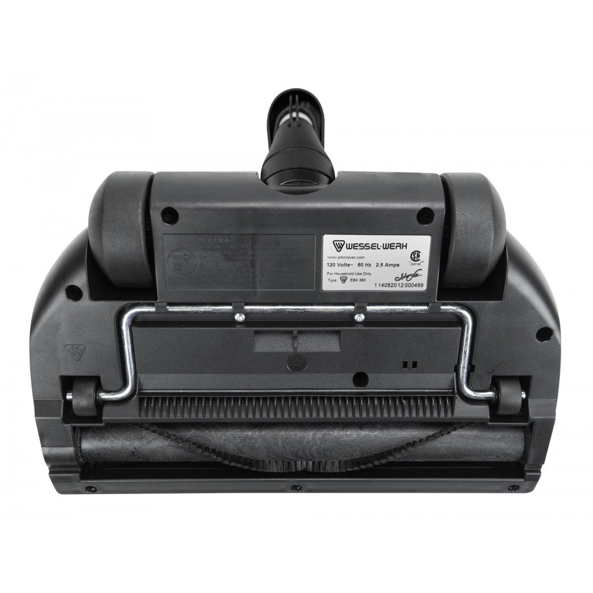 Power Nozzle - 14" Width - Adjustable Height - Quick Connect/Release - Black - Geared Belt - Headlight - Plastic Roller Brush - Wessel-Werk 10.09 044-309 - EBK360