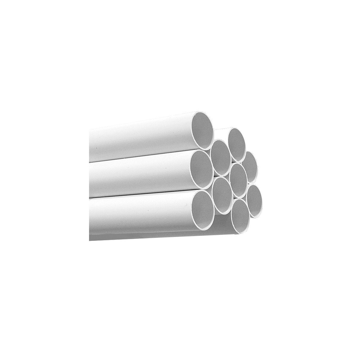 PVC Pipe - 2" (50.8 mm) diameter - 5' (1.5 m) lenght - for Central Vacuum Installation - White