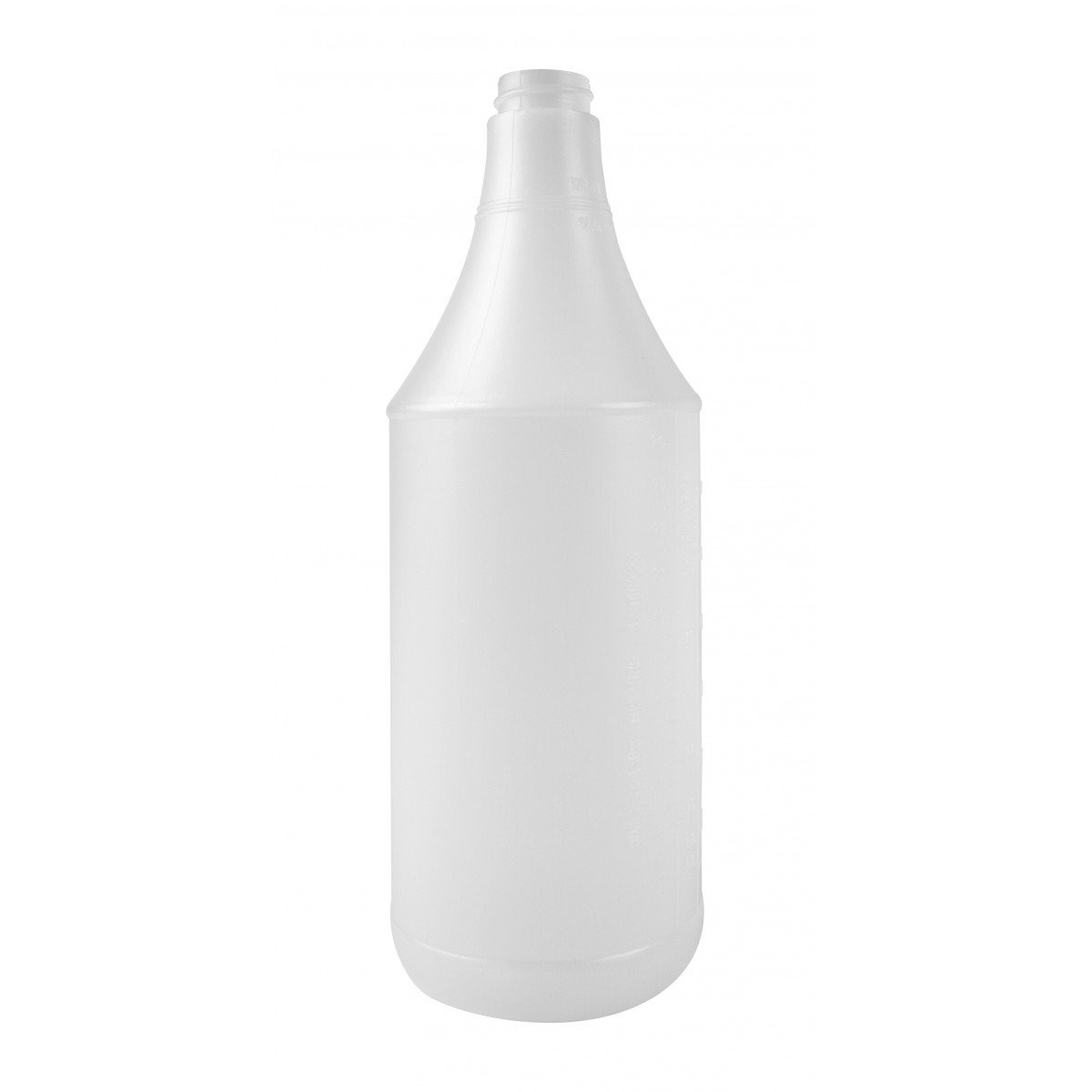 Round Plastic Bottle - 32 oz (909 ml) - White