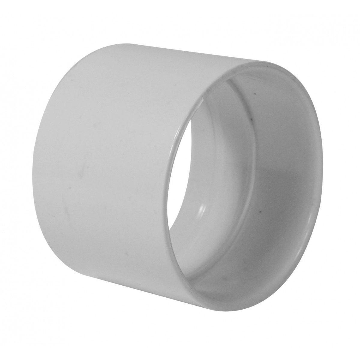 Stop Coupling for Pipe 2'' - Fitting for Central Vacuum Installation - White - Hayden 765529W
