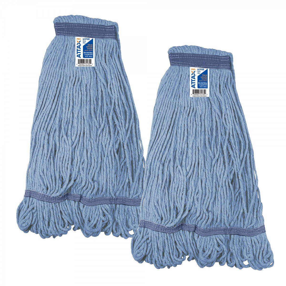 String Mop Replacement Head - Synthetic Washing Mops - 16 oz (554 g) - Blue - Pack of 2