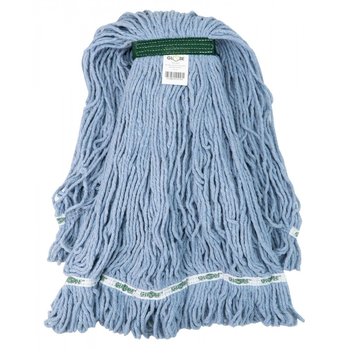 String Mop Replacement Head - Synthetic Washing Mops - with Narrow Strips and Looped End - Extra-Large - 32 oz (907 g) - Blue