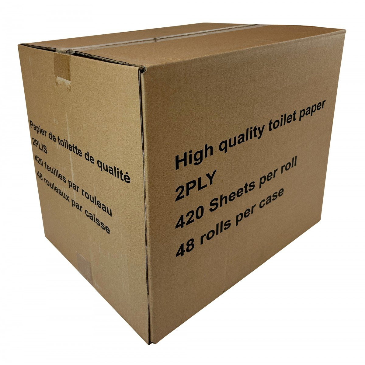 2-Ply Toilet Paper - Pack of 48 Rolls, 420 Sheets per Roll