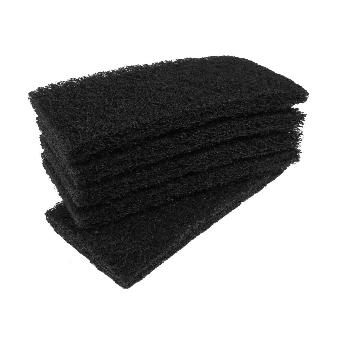 Utility Pads - 4'' x 10'' (10.1 cm x 25.4 cm) - Black - Pack of 5